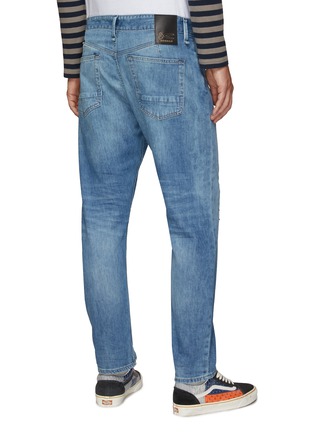 Back View - Click To Enlarge - DENHAM - 6 YEAR REPAIR LIGHT WEIGHT CROPPED JEANS