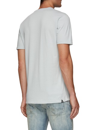 Back View - Click To Enlarge - DENHAM - Logo Patch Cotton Crewneck T-Shirt
