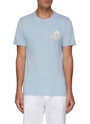 Main View - Click To Enlarge - DENHAM - Nissi' Summer Print Slim Fit Cotton Crewneck T-Shirt