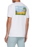 Back View - Click To Enlarge - DENHAM - Maya' Beach Back Print Cotton Pocket T-Shirt