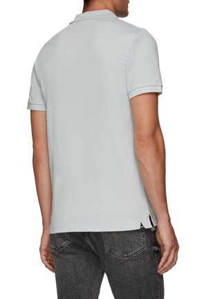 Back View - Click To Enlarge - DENHAM - Regency' Logo Patch Slim Fit Polo Shirt