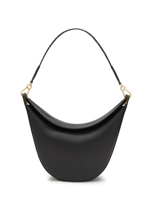 Main View - Click To Enlarge - LOEWE - ‘Luna' logo jacquard handle leather hobo bag
