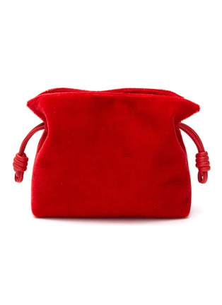 Main View - Click To Enlarge - LOEWE - ‘Flamenco' side knot mohair clutch