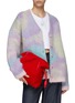 Figure View - Click To Enlarge - LOEWE - ‘Flamenco' side knot mohair clutch
