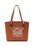 Main View - Click To Enlarge - LOEWE - Anagram print small leather tote