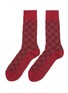 Main View - Click To Enlarge - FALKE - Smart' Seasonal Check Cotton Blend Crew Socks