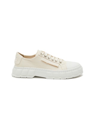 Main View - Click To Enlarge - VIRÓN  - ‘1968’ LOW TOP LACE UP CANVAS SNEAKERS