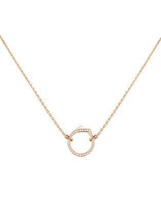 Main View - Click To Enlarge - REPOSSI - Antifer' Diamond 18k rose gold necklace