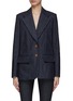Main View - Click To Enlarge - CHLOÉ - Raw Denim Single-Breasted Blazer