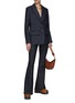 Figure View - Click To Enlarge - CHLOÉ - Raw Denim Single-Breasted Blazer
