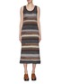 Main View - Click To Enlarge - CHLOÉ - SLEEVELESS CHUNKY STRIPED KNITTED MAXI DRESS