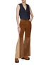Figure View - Click To Enlarge - CHLOÉ - SLEEVELESS SINGLE BREASTED DENIM VEST