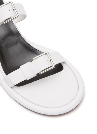 Detail View - Click To Enlarge - PROENZA SCHOULER - Pipe Buckle Leather Heeled Sandals