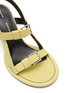 Detail View - Click To Enlarge - PROENZA SCHOULER - Pipe Buckled Ankle Strap Leather Heeled Sandals