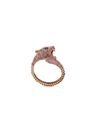 Main View - Click To Enlarge - ROBERTO COIN - ‘Animalier’ Tiger Limited Edition diamond sapphire 18K rose gold bracelet