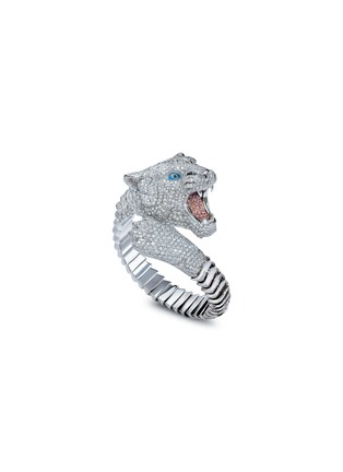 Main View - Click To Enlarge - ROBERTO COIN - ‘Animalier’ Tiger Limited Edition diamond sapphire 18K white gold bracelet