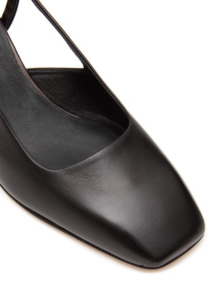 Detail View - Click To Enlarge - AEYDE - ‘ALICIA’ NAPPA LEATHER SLINGBACK BLOCK HEEL PUMPS