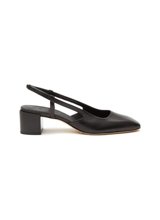 Main View - Click To Enlarge - AEYDE - ‘ALICIA’ NAPPA LEATHER SLINGBACK BLOCK HEEL PUMPS