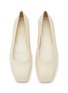 Detail View - Click To Enlarge - AEYDE - ‘IDA’ SQUARE TOE LEATHER BALLERINA FLATS