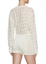 Back View - Click To Enlarge - LE KASHA - Feuillage Crochet Knit Cardigan