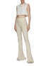 Figure View - Click To Enlarge - LE KASHA - Linen Sleeveless Cropped Top