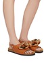 Figure View - Click To Enlarge - JW ANDERSON - FLAT CHAIN CALFSKIN LEATHER SANDALS