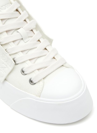 Detail View - Click To Enlarge - JW ANDERSON - LOGO EMBOSSED LOW TOP SNEAKERS