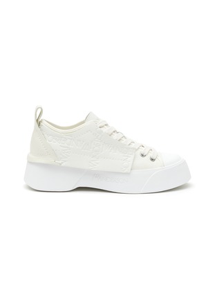 Main View - Click To Enlarge - JW ANDERSON - LOGO EMBOSSED LOW TOP SNEAKERS