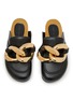 Detail View - Click To Enlarge - JW ANDERSON - Chain Calf Leather Loafers