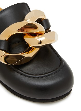 Detail View - Click To Enlarge - JW ANDERSON - Chain Calf Leather Loafers