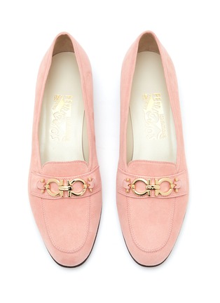 Detail View - Click To Enlarge - SALVATORE FERRAGAMO - ‘BABS’ SUEDE LOAFERS