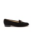Main View - Click To Enlarge - SALVATORE FERRAGAMO - ‘BABS’ LOGO ENGRAVED BUCKLE DETAIL SUEDE LOAFERS