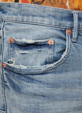Detail View - Click To Enlarge - PURPLE BRAND - ‘THREE YEAR’ LIGHT WASH SKINNY JEANS
