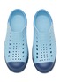 Figure View - Click To Enlarge - NATIVE  - ‘JEFFERSON‘ PERFORATED COLOURBLOCK KIDS SLIP-ON SNEAKERS