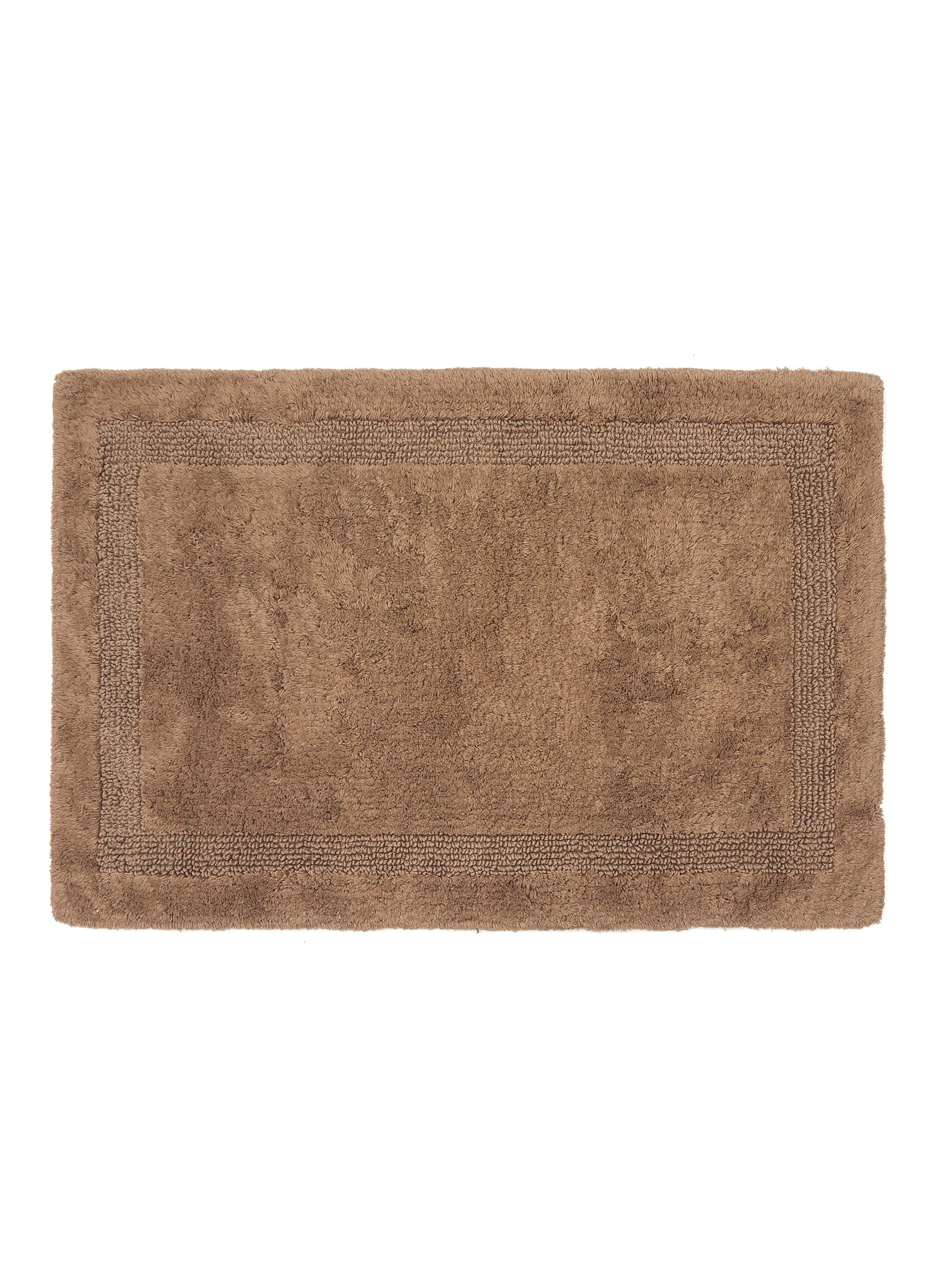 Abyss Super Pile Small Reversible Bath Mat - Funghi In Brown