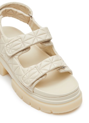 Detail View - Click To Enlarge - ASH - ‘Shake' Quilted Leather Double Strap Platform Sandals