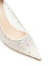 Detail View - Click To Enlarge - RODO - Crystal Embellished Mesh Pumps