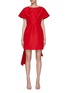 Main View - Click To Enlarge - CAROLINA HERRERA - BELL SLEEVES STRUCTURED A LINE MINI DRESS