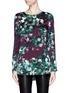 Main View - Click To Enlarge - ST. JOHN - Floral print high-low silk charmeuse top