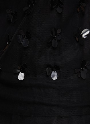  - CAROLINA HERRERA - HALTER NECK SEQUIN DETAIL SHEER BLOUSE