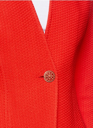 Detail View - Click To Enlarge - ST. JOHN - Notched collar textured knit jacket