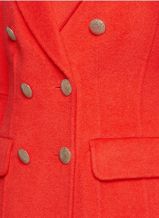 Detail View - Click To Enlarge - ST. JOHN - Wool-angora-cashmere felt double breasted coat