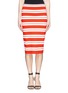 Main View - Click To Enlarge - ST. JOHN - Variegated stripe knit pencil skirt