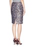 Back View - Click To Enlarge - ST. JOHN - Sunset tweed knit pencil skirt