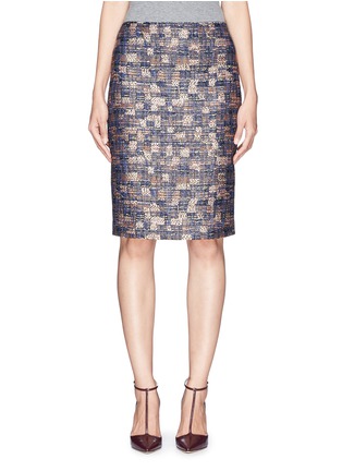 Main View - Click To Enlarge - ST. JOHN - Sunset tweed knit pencil skirt