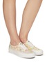 Figure View - Click To Enlarge - VANS - ‘X SANDY LIANG AUTHENTIC 44 DX’ DOODLE PRINT CANVAS LOW TOP LACE UP SNEAKERS