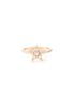 BEE GODDESS - ‘Starlight' Diamond Pavé 14k Rose Gold Sirius Star Ring