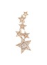BEE GODDESS - ‘Starlight' Diamond 14k Rose Gold Sirius Star Earcuffs
