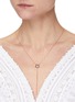 Figure View - Click To Enlarge - BEE GODDESS - ‘Starlight' Diamond Sapphire 14k Rose Gold Sirius Star Necklace