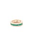Main View - Click To Enlarge - BEE GODDESS - ‘Mondrian' Diamond Emerald 14k Gold Ring